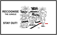 RECOGNISE THE JUNGLE & STAY OUT placeholder