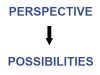 An arrow from perspective t possibilities